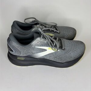 Brooks Ghost 16 Running Shoes Men Size 11 D Gray Green Comfort Cushion Sneakers